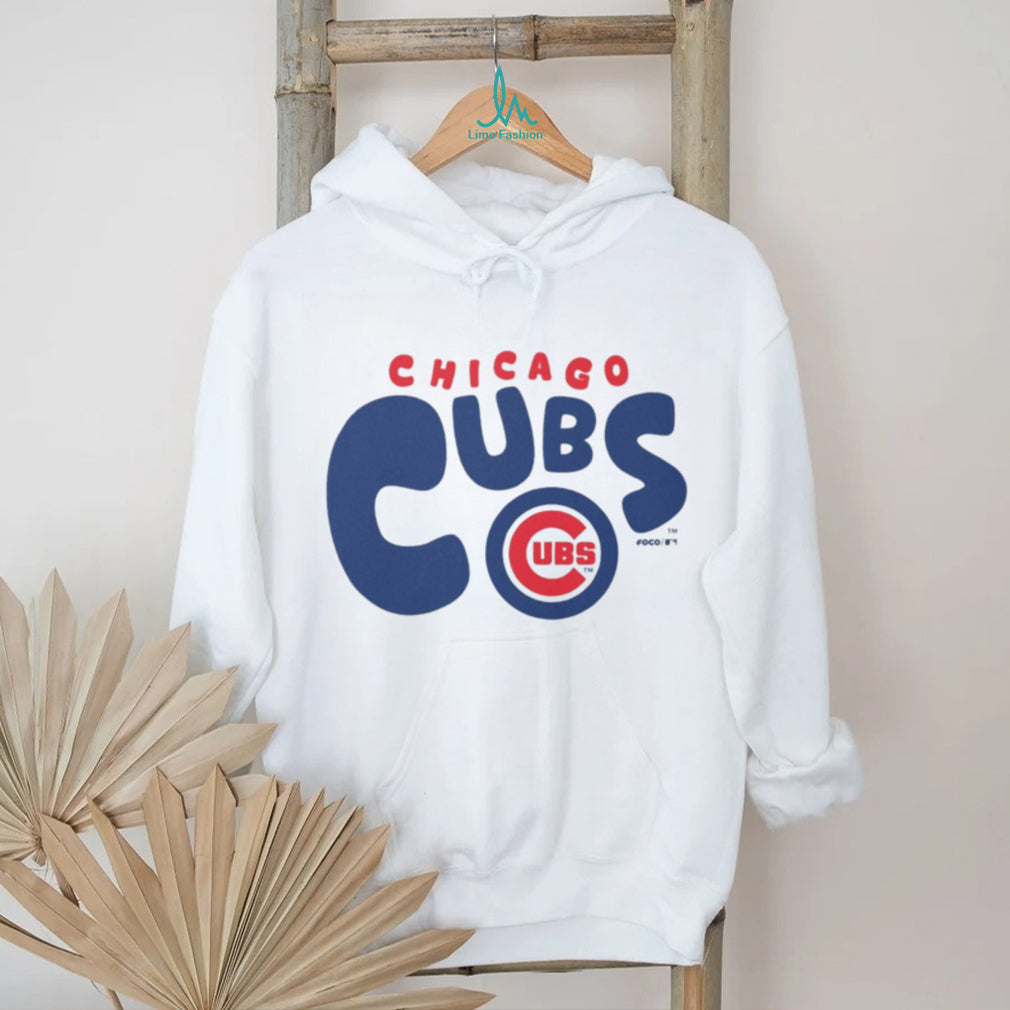 Chicago Cubs Doodle Logo Oatmeal Crewneck T shirt