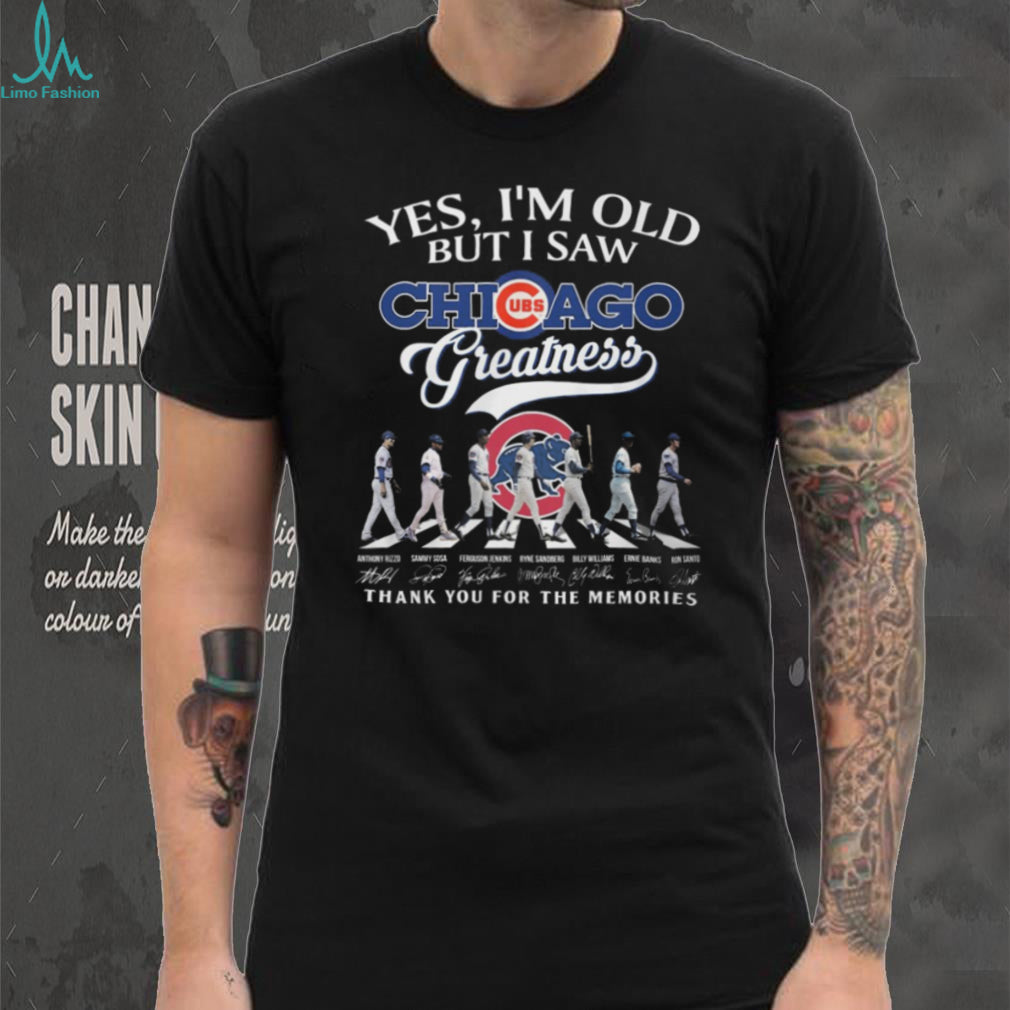 Chicago Cubs Greatness Abbey Road Legends Signatures T Shirt