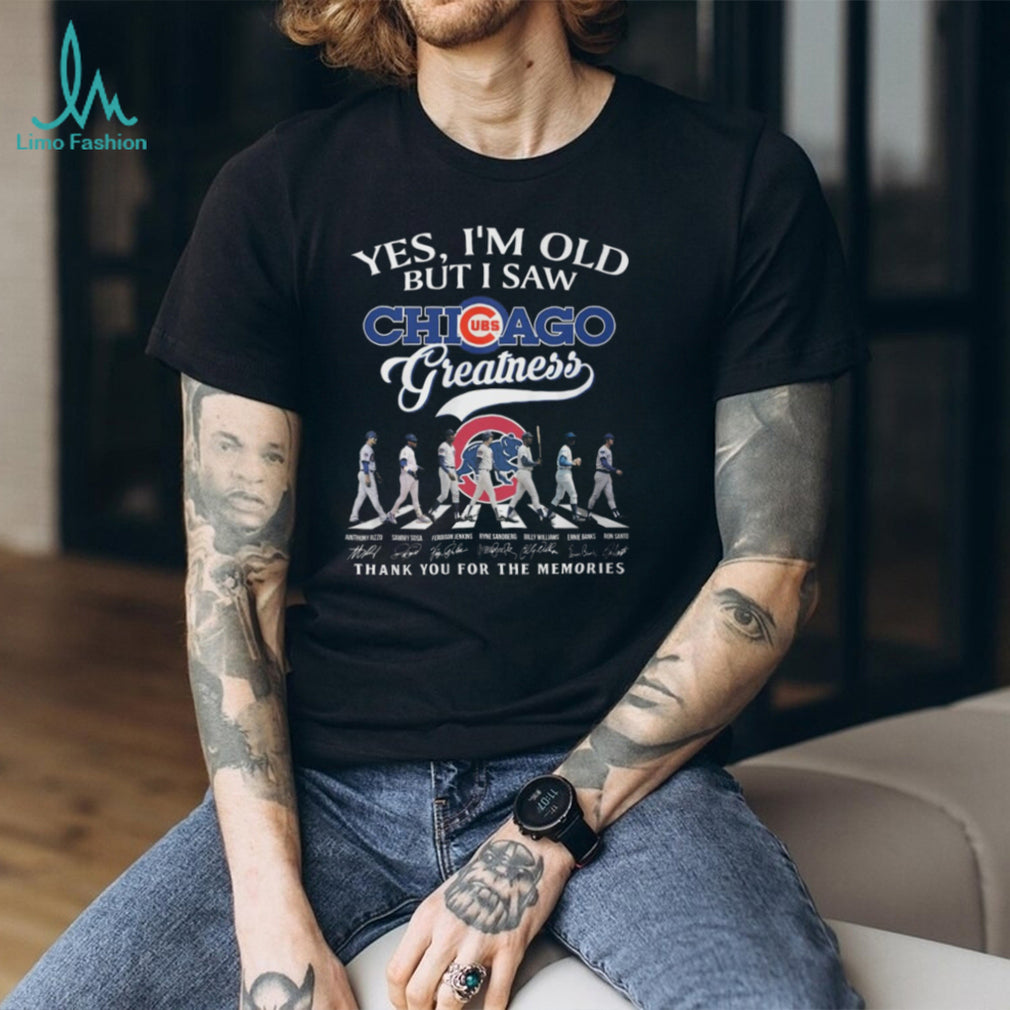 Chicago Cubs Greatness Abbey Road Legends Signatures T Shirt