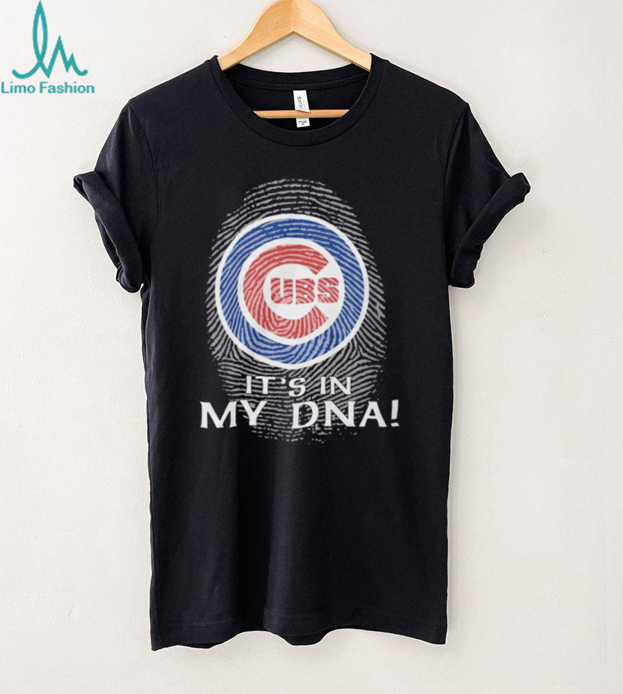 Chicago Cubs MLB “It’s In My DNA” Fingerprint Logo Fan T Shirt