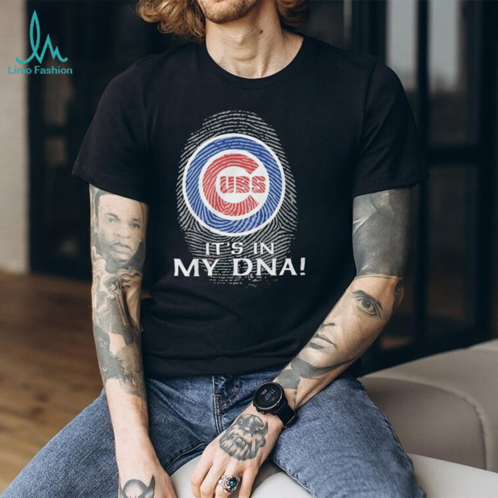 Chicago Cubs MLB “It’s In My DNA” Fingerprint Logo Fan T Shirt