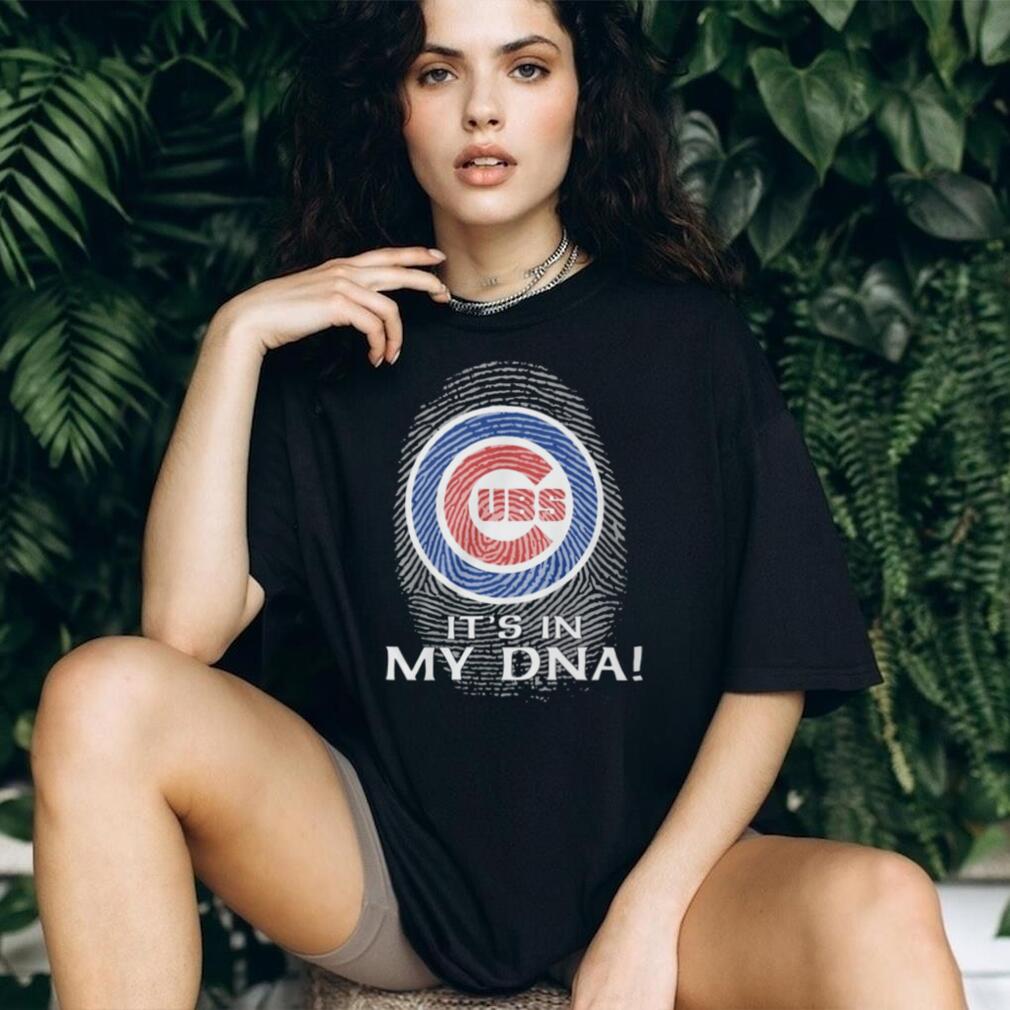 Chicago Cubs MLB “It’s In My DNA” Fingerprint Logo Fan T Shirt