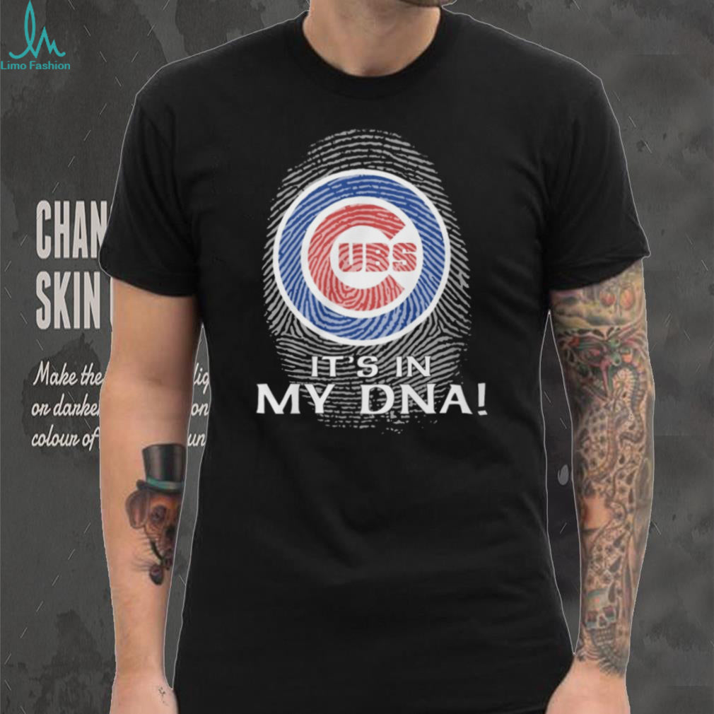 Chicago Cubs MLB “It’s In My DNA” Fingerprint Logo Fan T Shirt