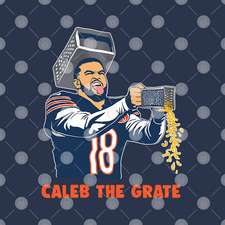 Chicago Football Caleb Cheese Grater Caleb The Grate T Shirt