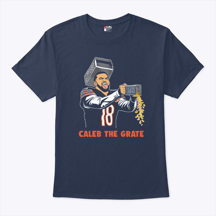 Chicago Football Caleb Cheese Grater Caleb The Grate T Shirt