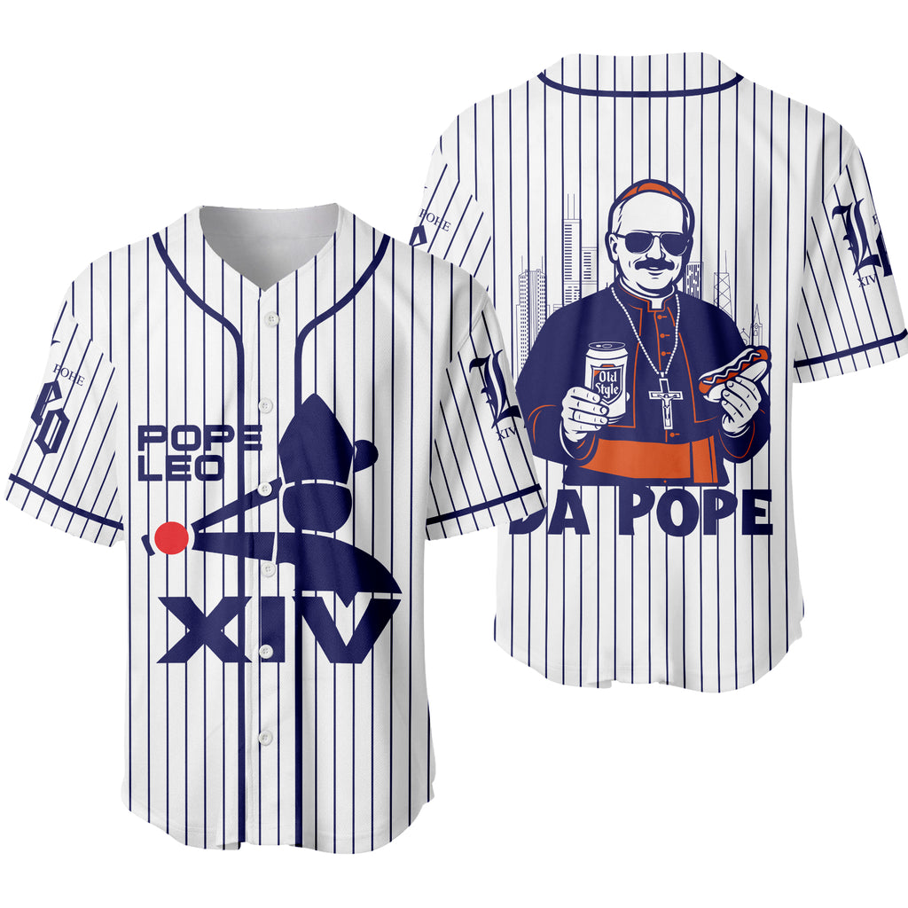 Chicago Pope Leo XIV Da Pope Baseball Jersey