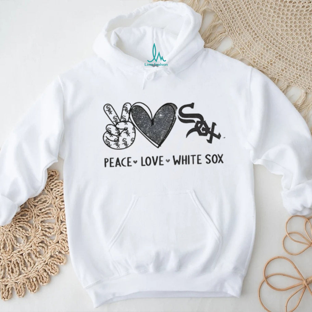 Chicago White Sox Peace Love White Sox Baseball T Shirt