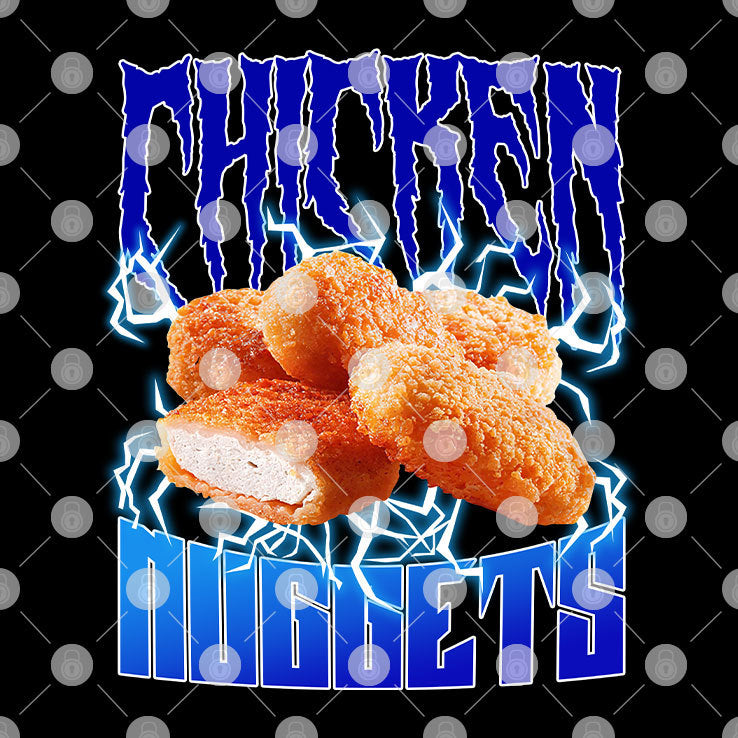 Chicken Nuggets Heavy Metal Shirt