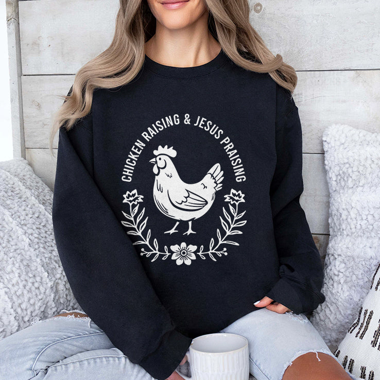 Chicken Raising & Jesus Praising Shirt