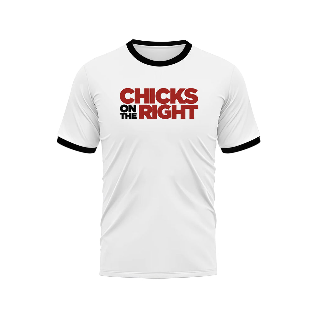Chicks On The Right Ringer Tee