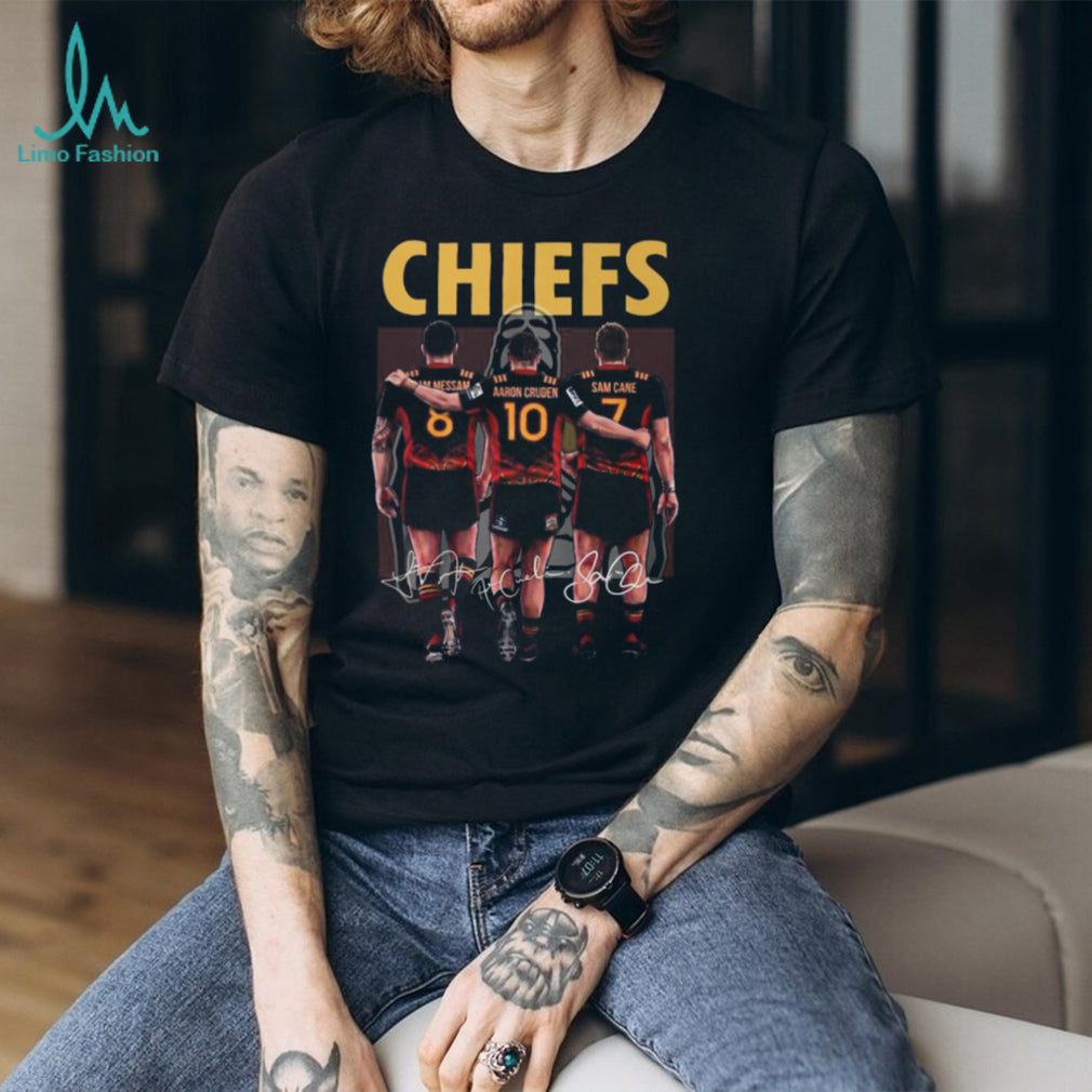 Chiefs Rugby Legends Signature T Shirt Messam, Cruden, Cane Fan Gear