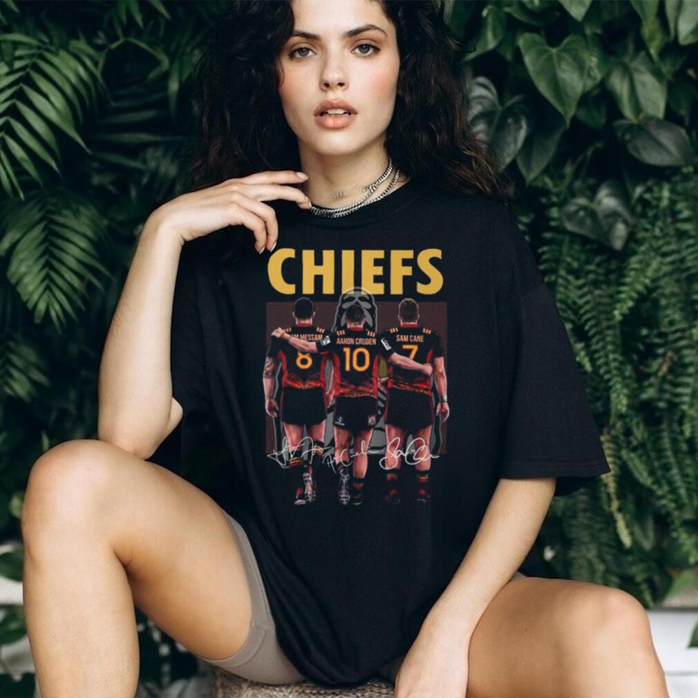 Chiefs Rugby Legends Signature T Shirt Messam, Cruden, Cane Fan Gear