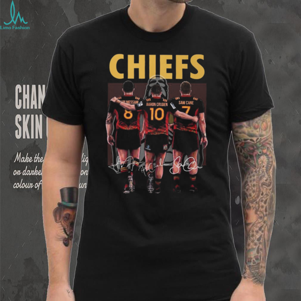 Chiefs Rugby Legends Signature T Shirt Messam, Cruden, Cane Fan Gear