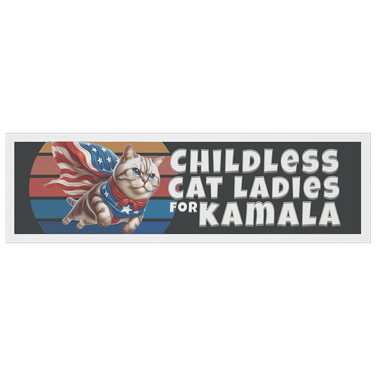 Childless Cat Ladies For Kamala Car Magnet