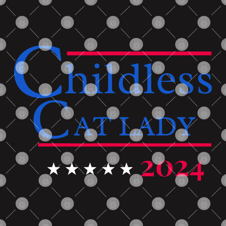 Childless Cat Lady 2024 Kamala T Shirt