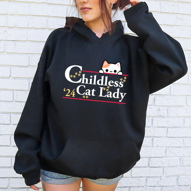 Childless Cat Lady For Kamala Harris 2024 Shirt