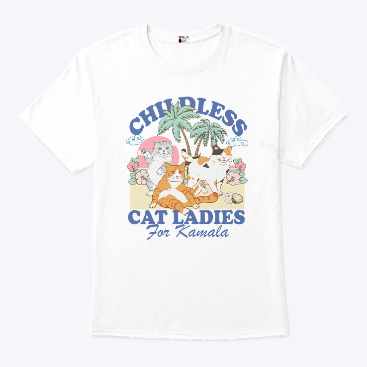 Childless Cat Lady For Kamala Harris Shirt