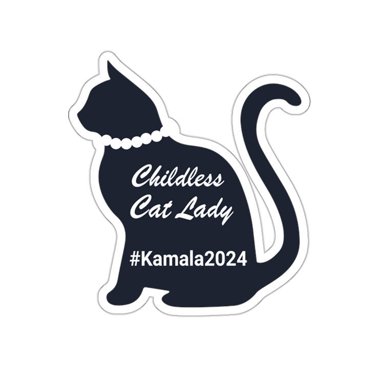 Childless Cat Lady For Kamala Sticker