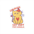 Childless Cat Lady Kamala President 2024 Sticker