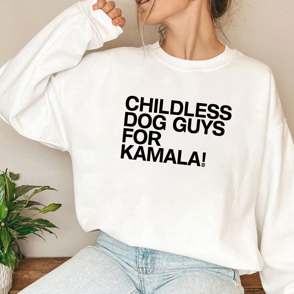 Childless Dog Guys For Kamala Harris 2024 T Shirt