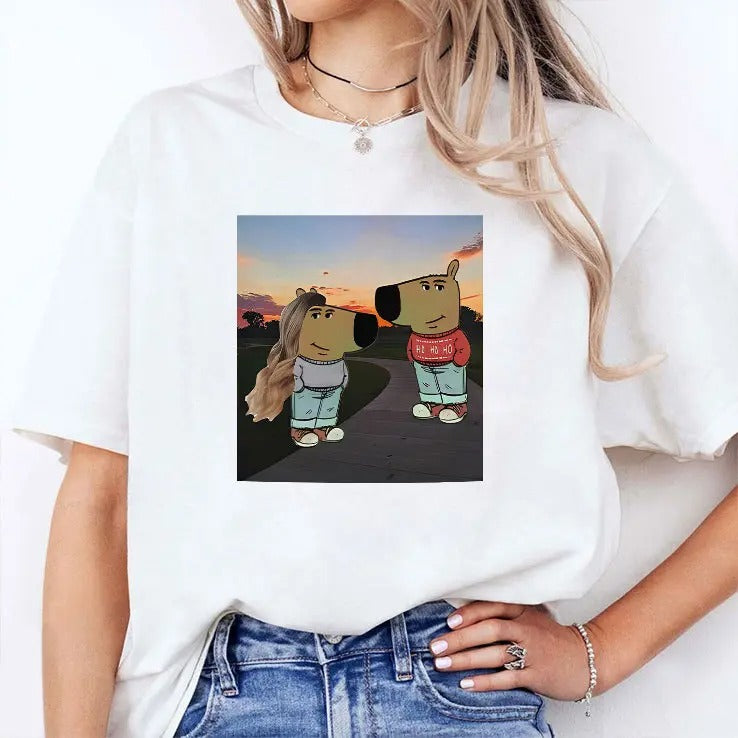 Chill Guy And Chill Girl Meme Shirt