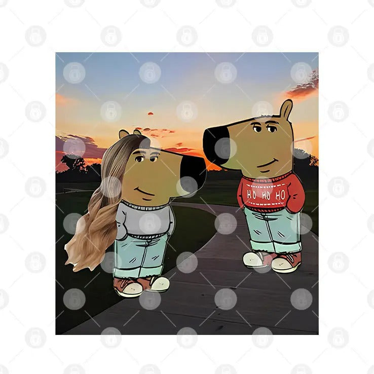 Chill Guy And Chill Girl Meme Shirt