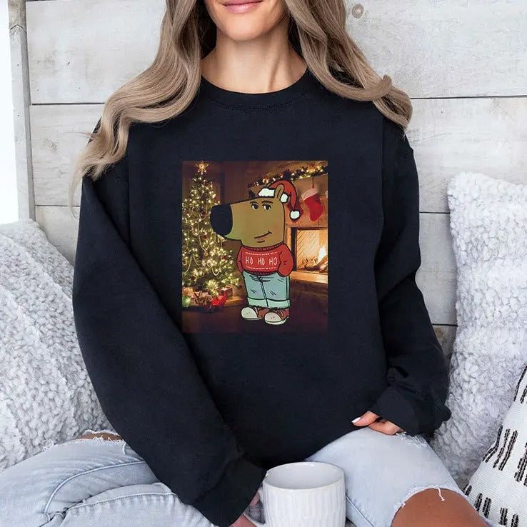 Chill Guy Meme Christmas Costume Shirt