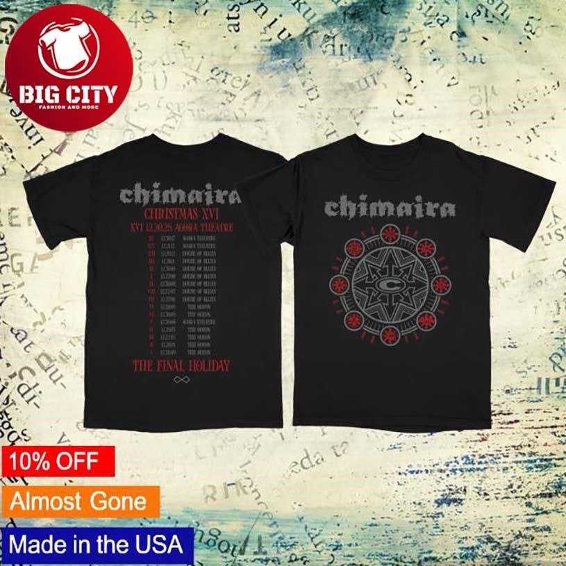 Chimaira Ccxvi Event Gray Red Two Sided Shirt