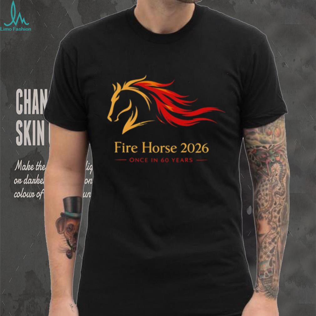 Chinese Zodiac Year of the Fire Horse 2026 Commemorative T Shirt
