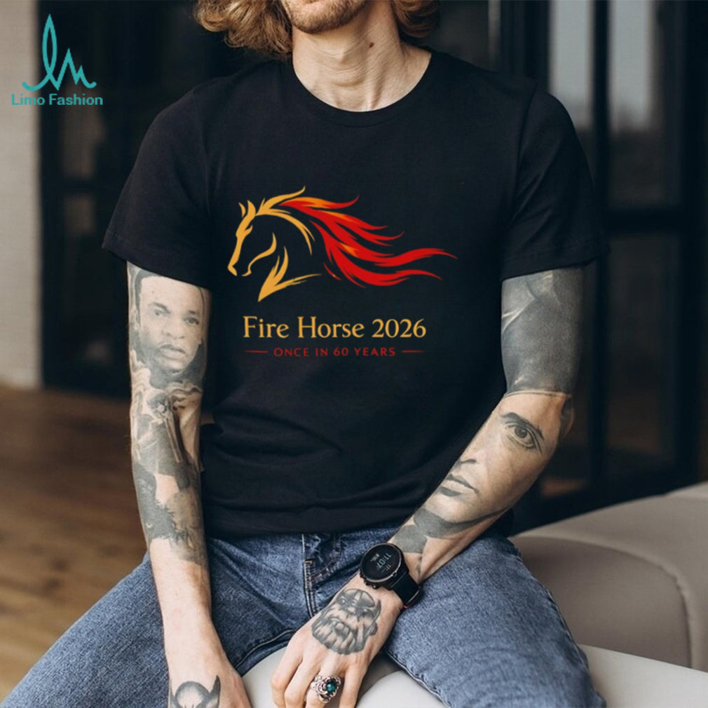 Chinese Zodiac Year of the Fire Horse 2026 Commemorative T Shirt