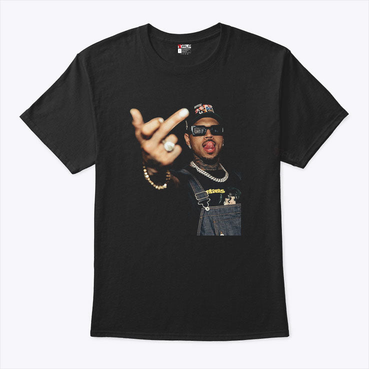 Chris Brown Middle Finger T Shirt