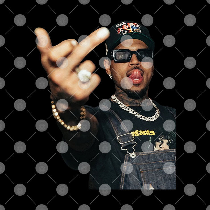 Chris Brown Middle Finger T Shirt