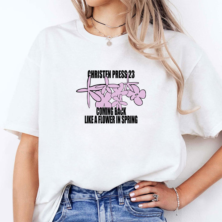 Christen Press 23 Coming Back Like A Flower In Spring Shirt