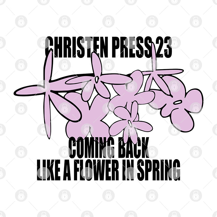 Christen Press 23 Coming Back Like A Flower In Spring Shirt