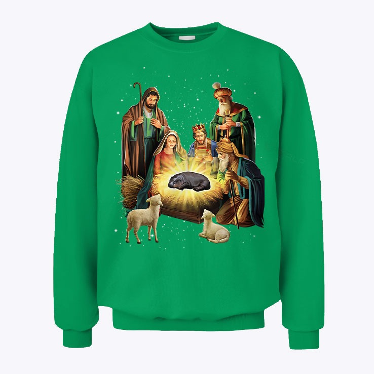 Christmas Miracle Moo Deng Sweatshirt