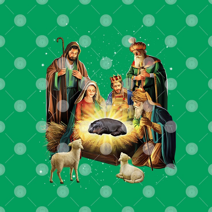 Christmas Miracle Moo Deng Sweatshirt