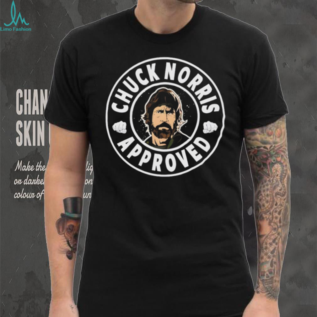 Chuck Norris Approved Martial Arts Action Hero Graphic T Shirt