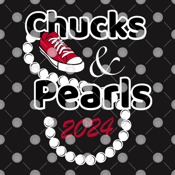 Chucks And Pearls Kamala 2024 Shirt