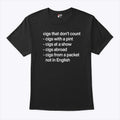 Cigs That Don’t Count T Shirt