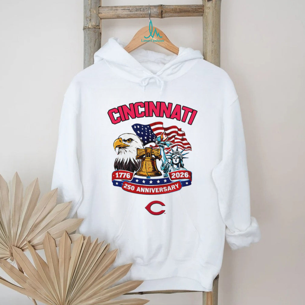 Cincinnati Reds 250th Anniversary 1776 2026 Patriotic Baseball Jersey T Shirt