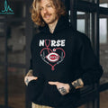 Cincinnati Reds Nurse Appreciation “It’s a Work of Heart” Stethoscope T Shirt