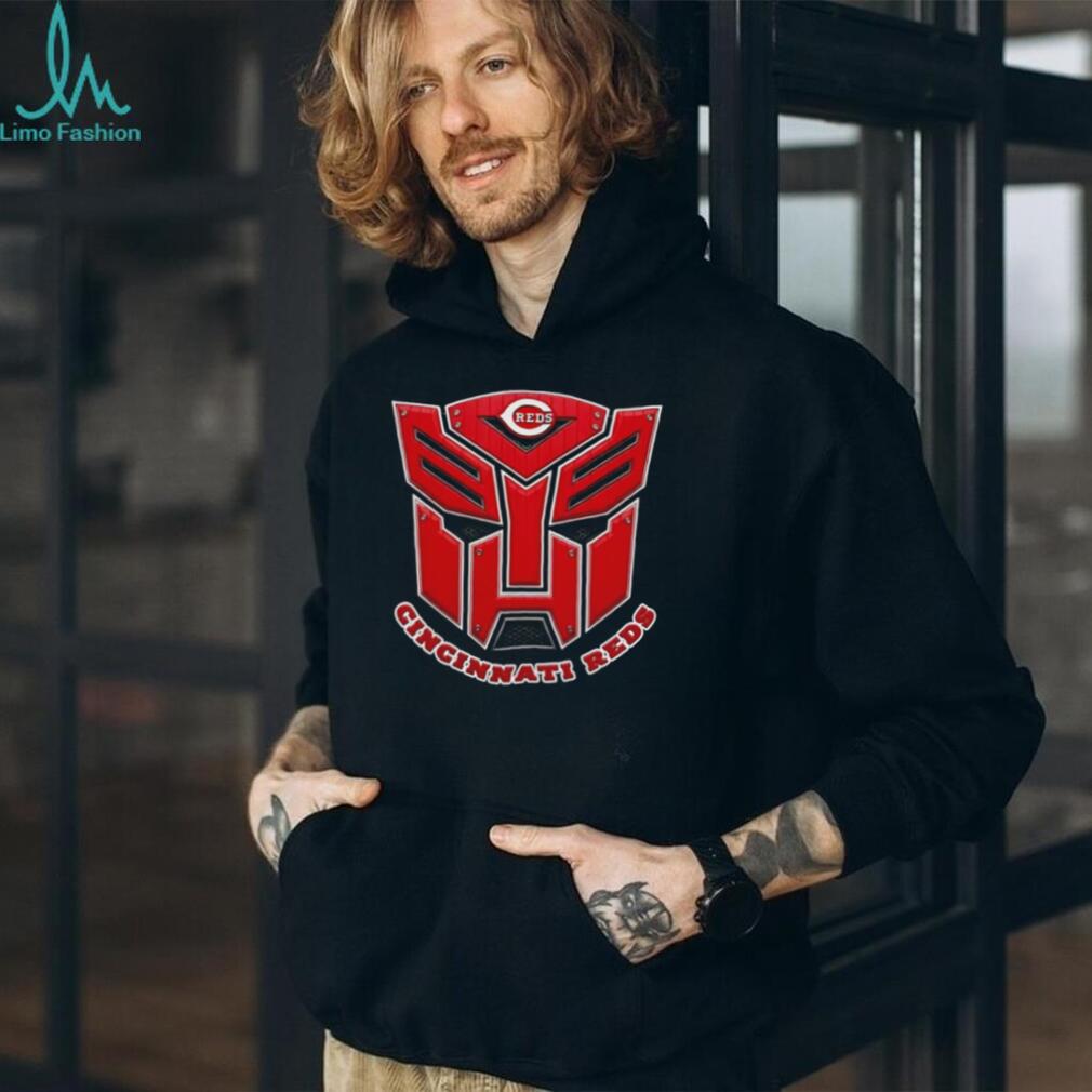 Cincinnati Reds Transformers Robot Logo Mashup T Shirt