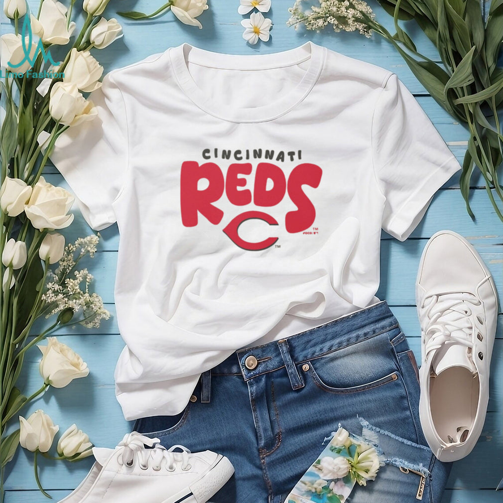 Cincinnati Reds Vintage Style Oatmeal Heather Crewneck T shirt
