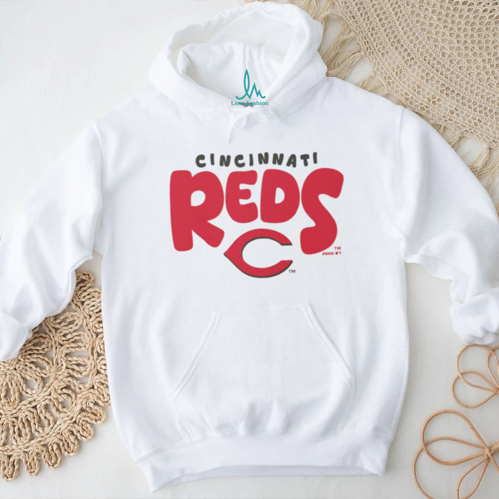 Cincinnati Reds Vintage Style Oatmeal Heather Crewneck T shirt