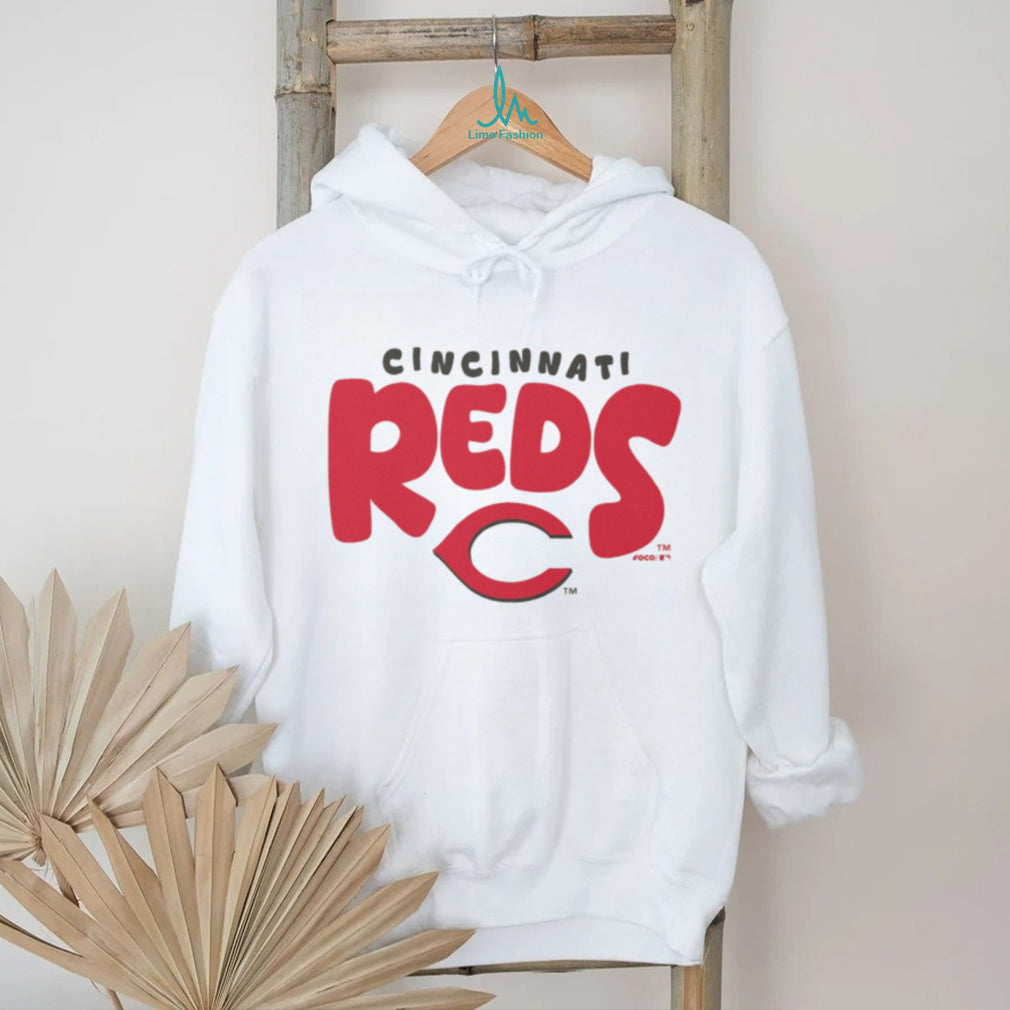 Cincinnati Reds Vintage Style Oatmeal Heather Crewneck T shirt