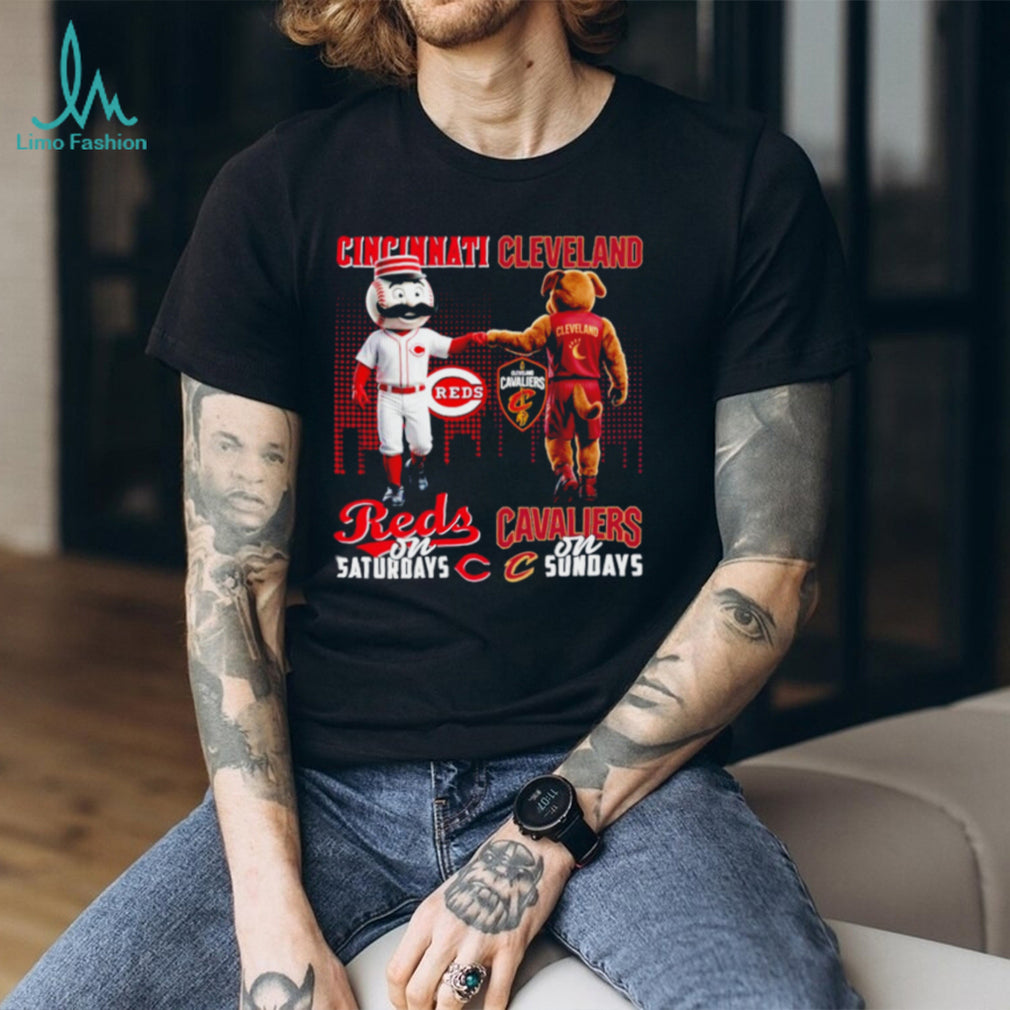 Cincinnati Reds on Saturdays Cleveland Cavaliers on Sundays Cross City T shirt