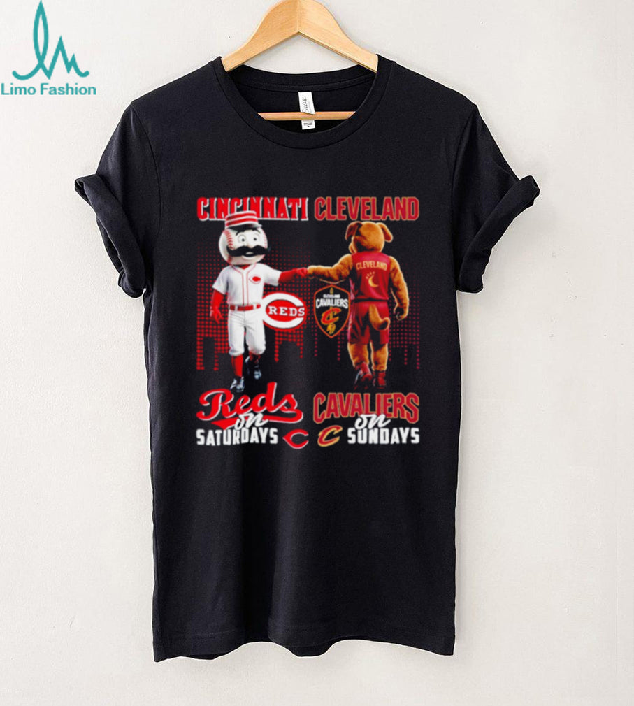 Cincinnati Reds on Saturdays Cleveland Cavaliers on Sundays Cross City T shirt