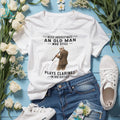 Clarinet Player Old Man Music Lover 60th Birthday Shirt