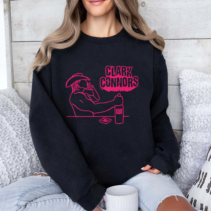 Clark Connors Neon Cowboy Smoking T Shirt