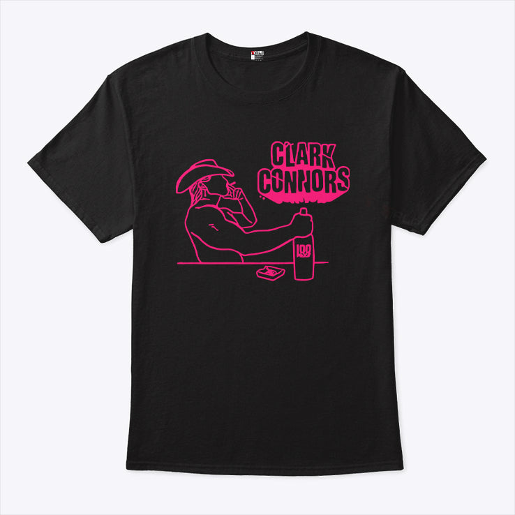 Clark Connors Neon Cowboy Smoking T Shirt